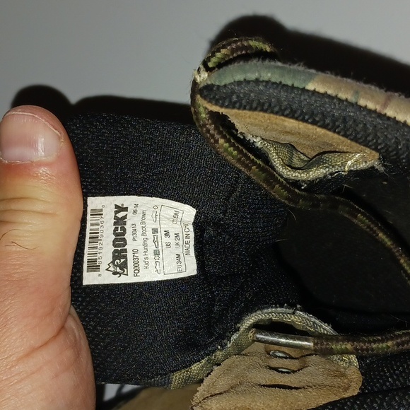 Rocky boots. Kids size 3. Hunting, hiking, winter - Picture 6 of 8